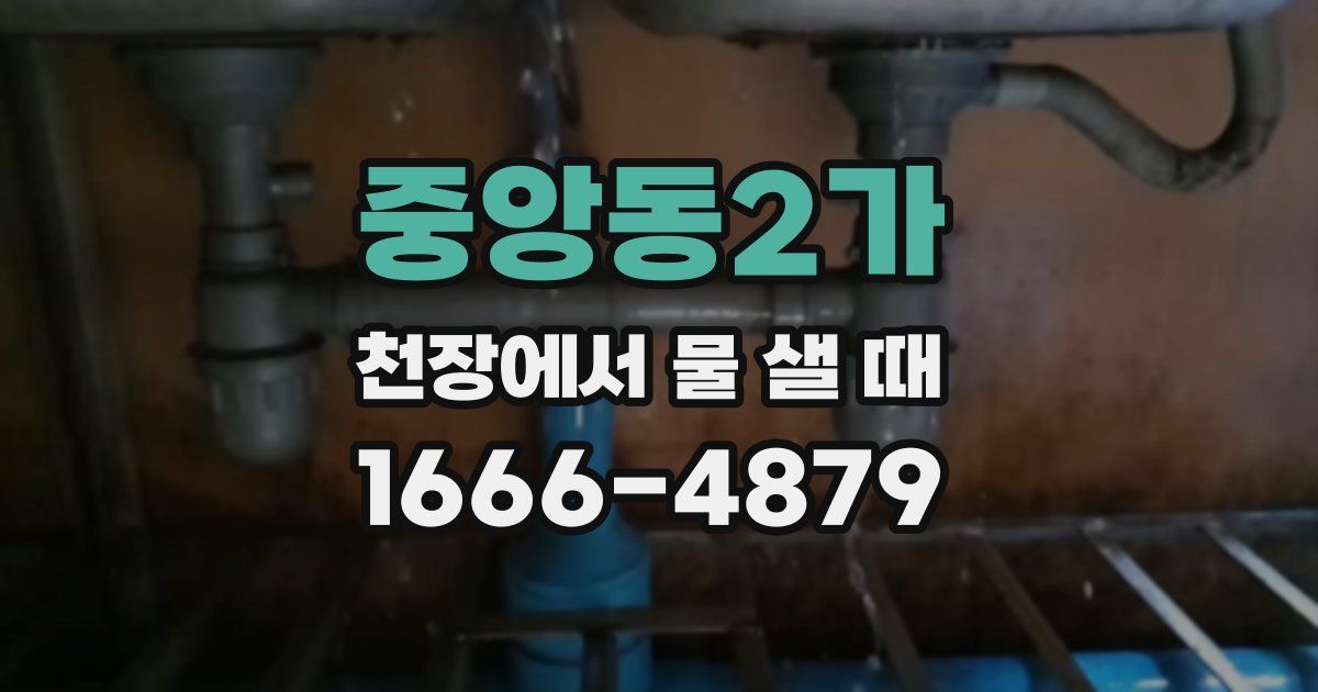 중앙동2가 천장에서 물 샐 때