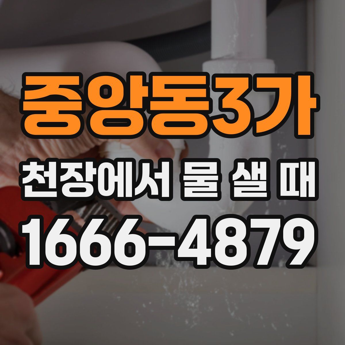 중앙동3가 천장에서 물 샐 때