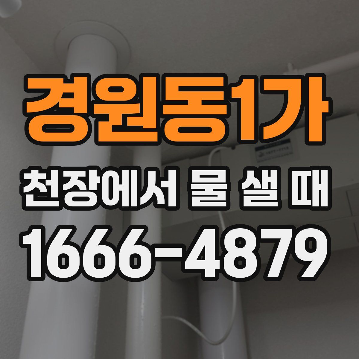 경원동1가 천장에서 물 샐 때