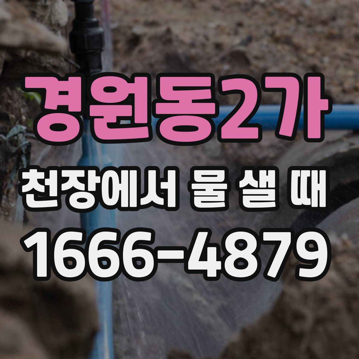 경원동2가 천장에서 물 샐 때