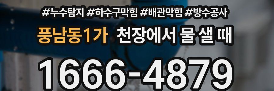 풍남동1가 천장에서 물 샐 때