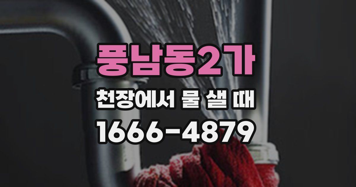 풍남동2가 천장에서 물 샐 때