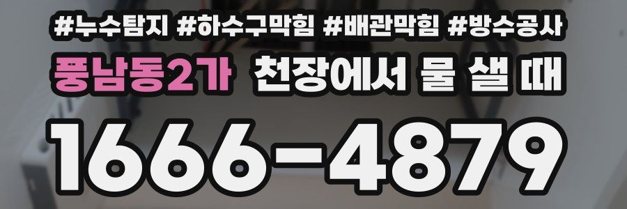 풍남동2가 천장에서 물 샐 때