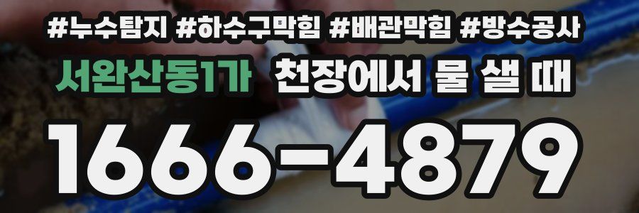 서완산동1가 천장에서 물 샐 때