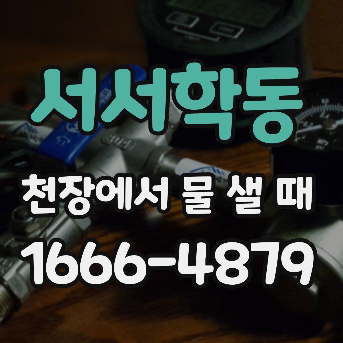 서서학동 천장에서 물 샐 때
