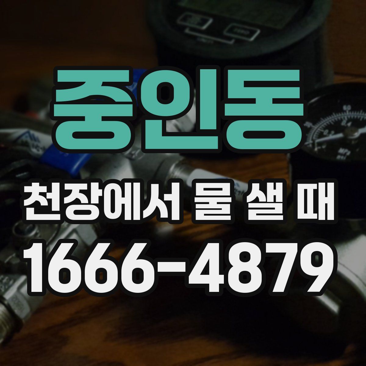 중인동 천장에서 물 샐 때