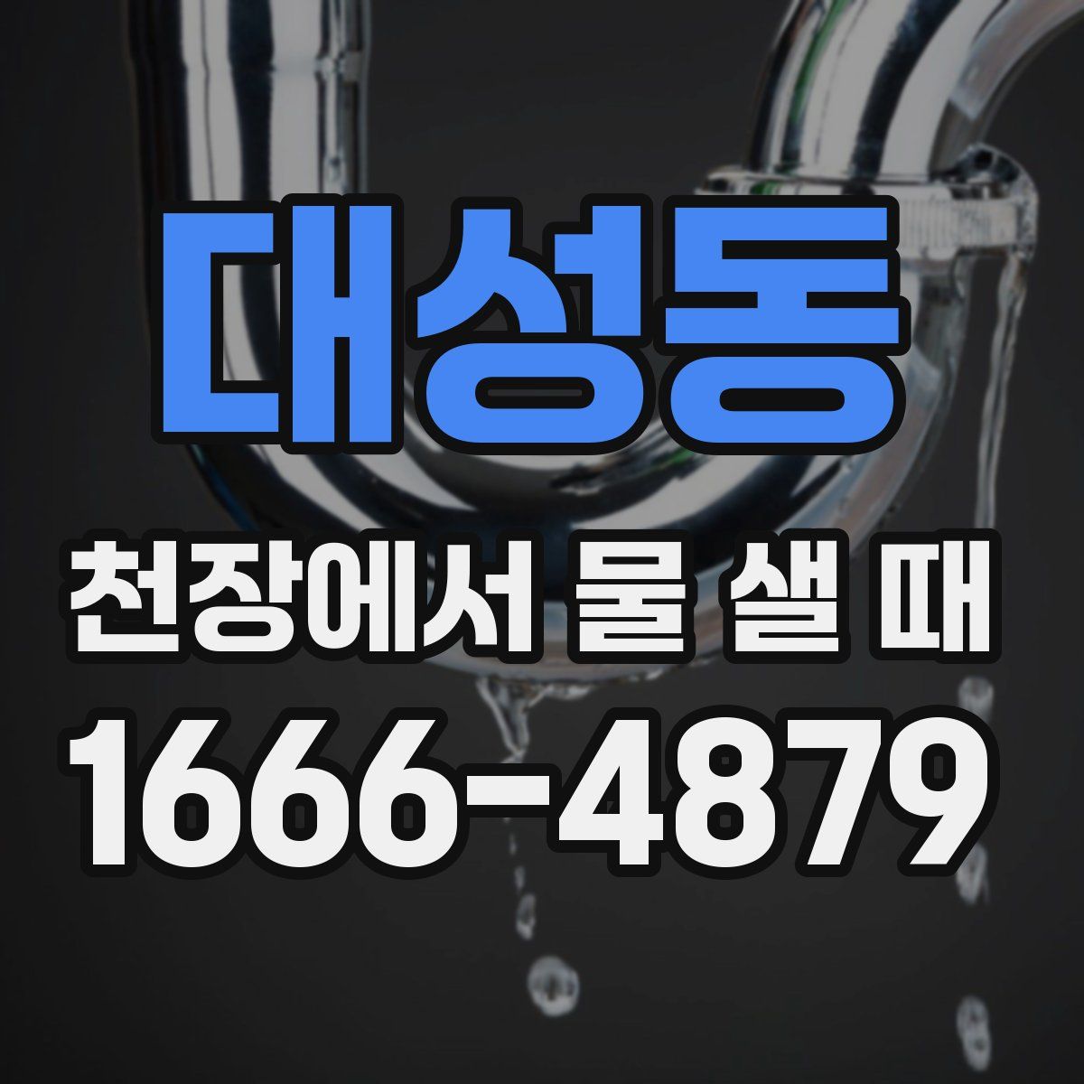 대성동 천장에서 물 샐 때
