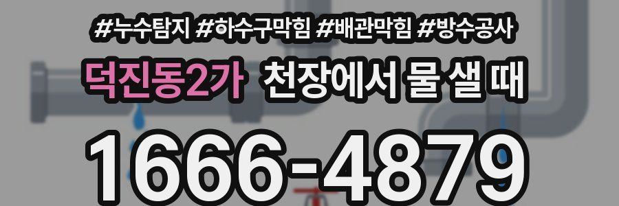 덕진동2가 천장에서 물 샐 때