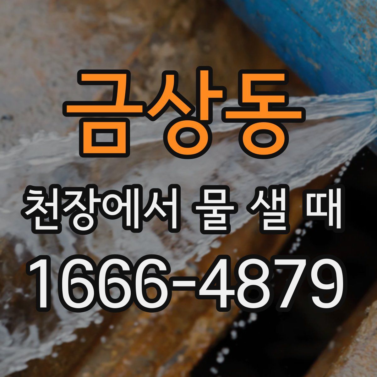 금상동 천장에서 물 샐 때