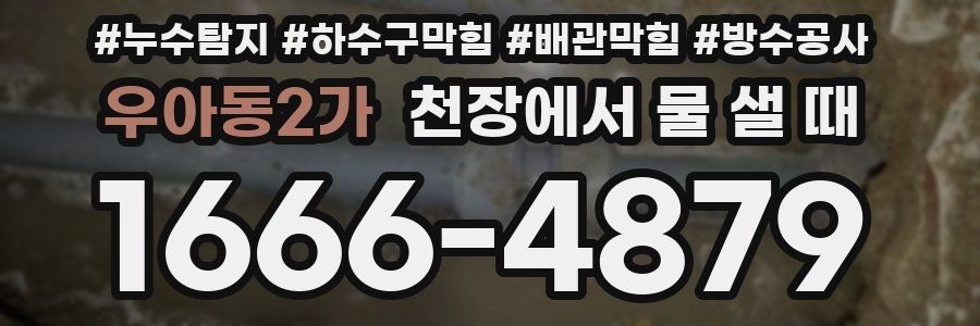 우아동2가 천장에서 물 샐 때
