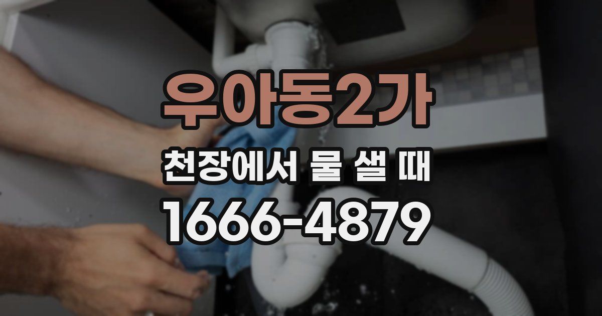 우아동2가 천장에서 물 샐 때