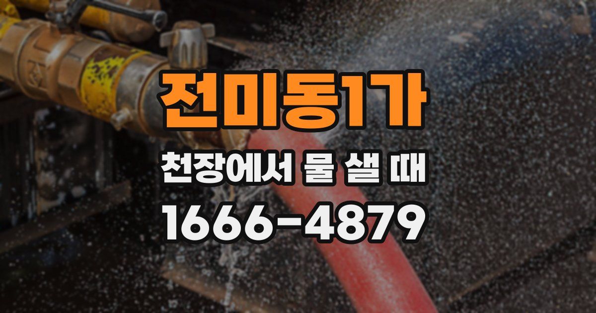 전미동1가 천장에서 물 샐 때