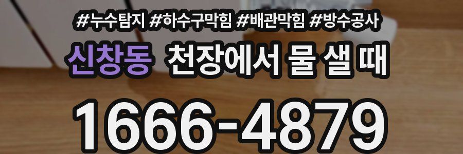 신창동 천장에서 물 샐 때