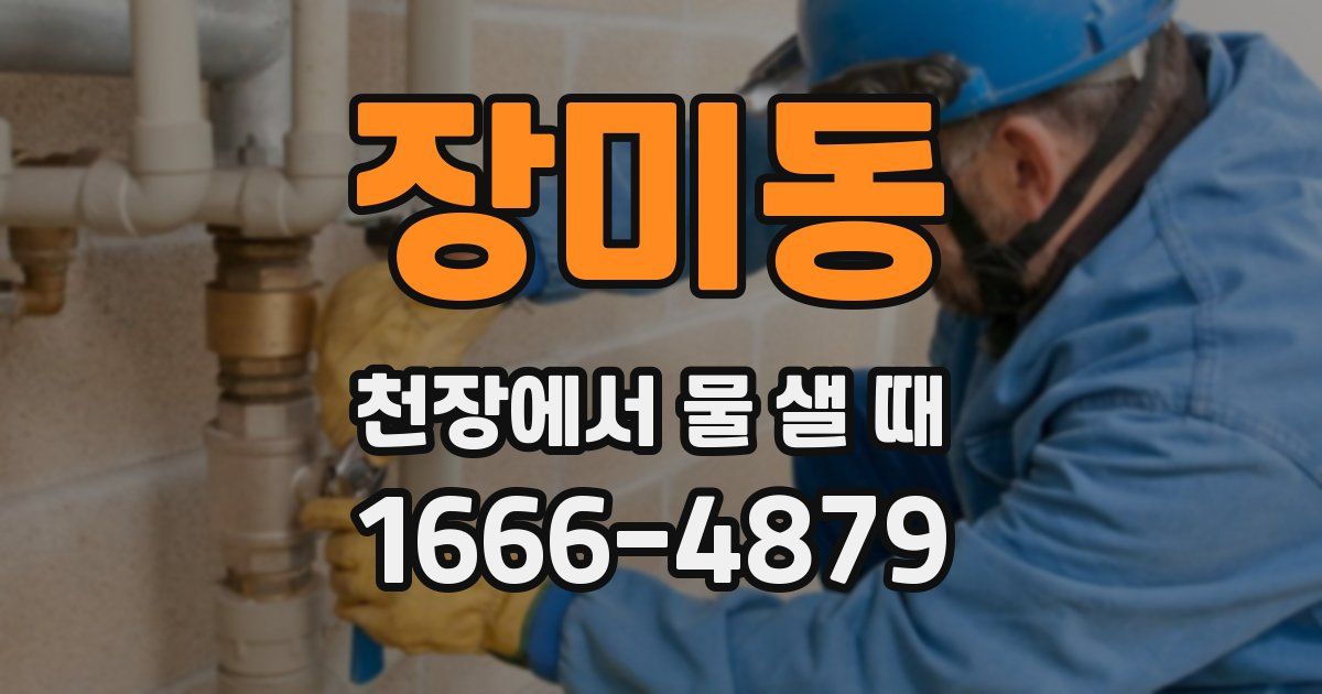 장미동 천장에서 물 샐 때