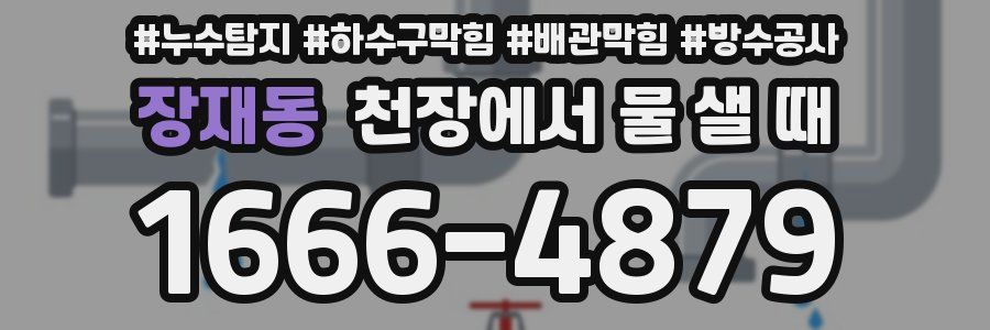 장재동 천장에서 물 샐 때