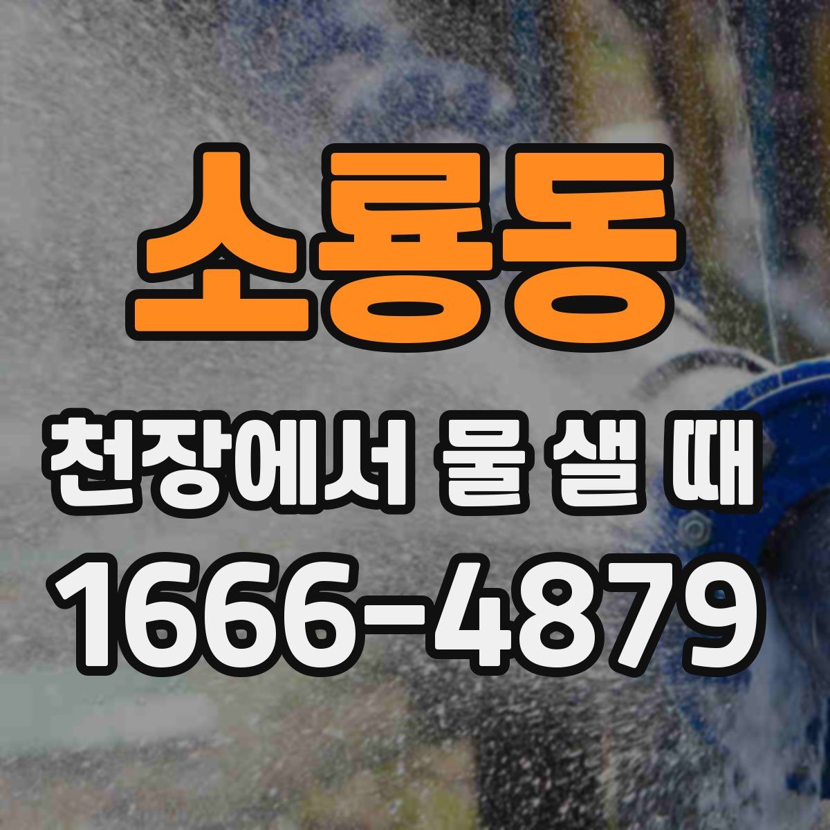 소룡동 천장에서 물 샐 때