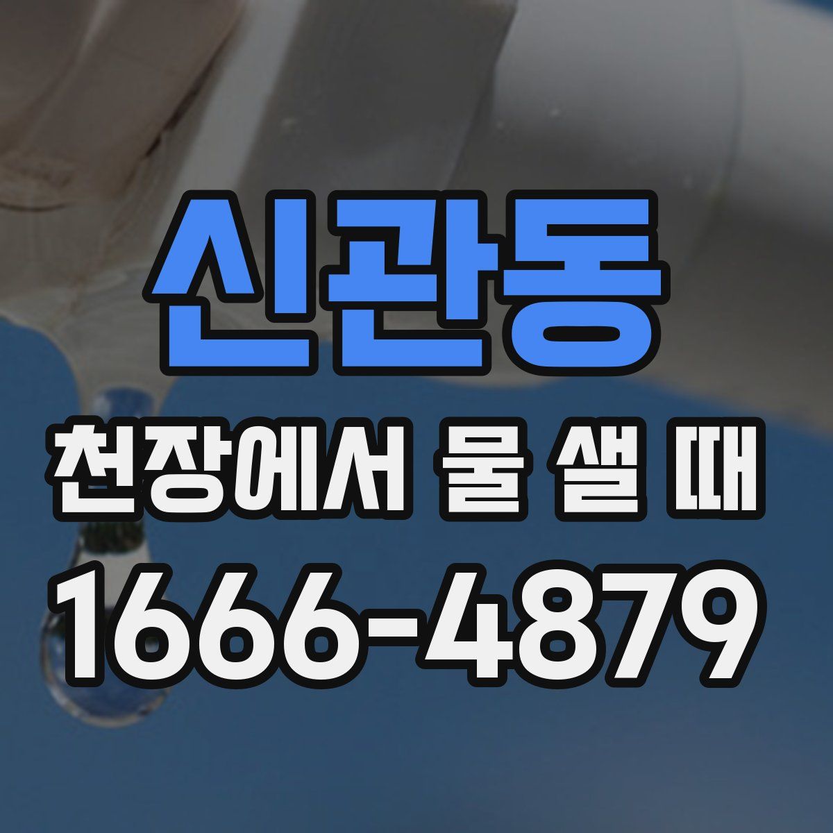 신관동 천장에서 물 샐 때