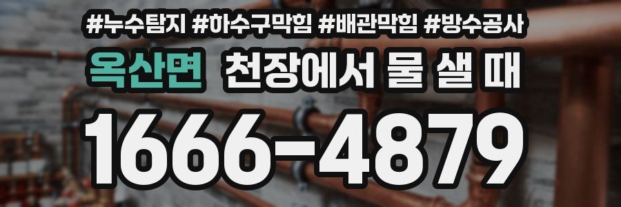 옥산면 천장에서 물 샐 때