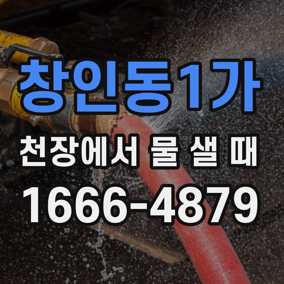 창인동1가 천장에서 물 샐 때