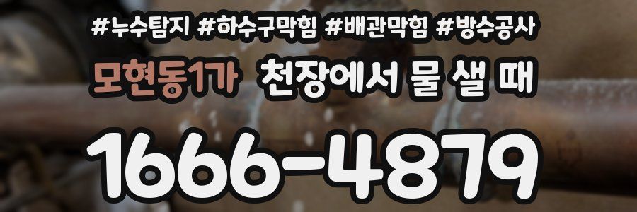 모현동1가 천장에서 물 샐 때