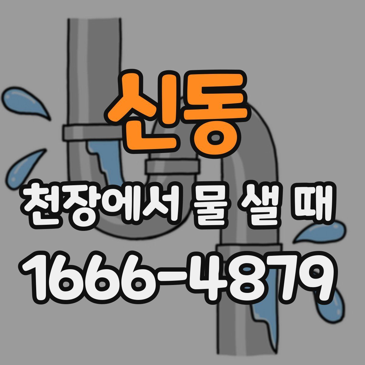 신동 천장에서 물 샐 때
