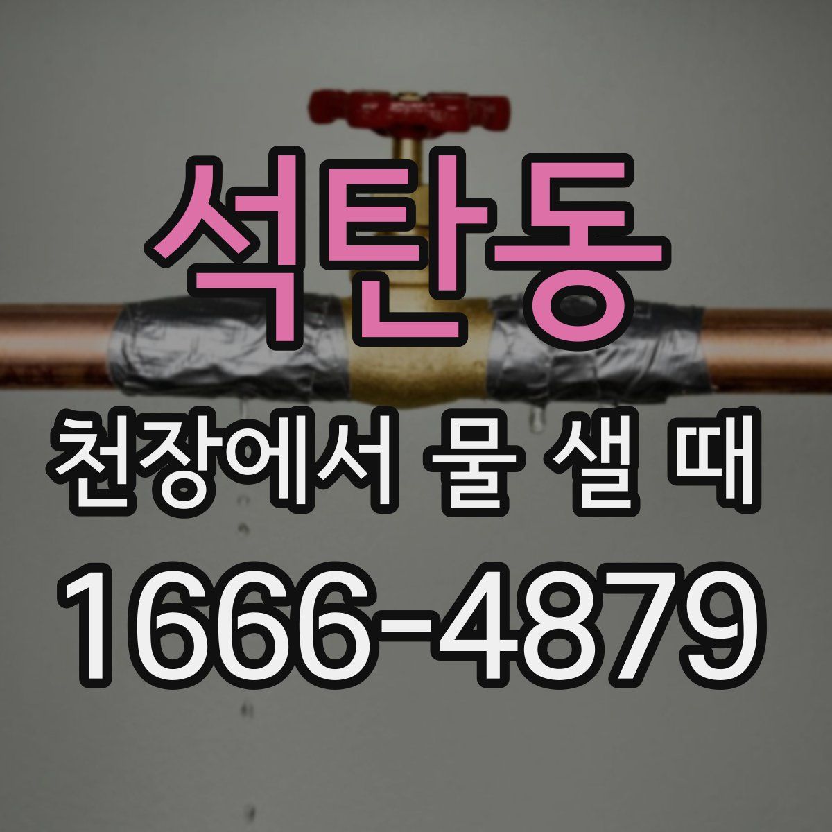 석탄동 천장에서 물 샐 때