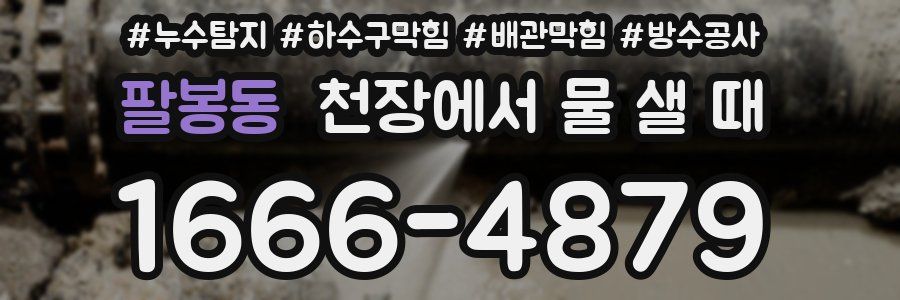 팔봉동 천장에서 물 샐 때