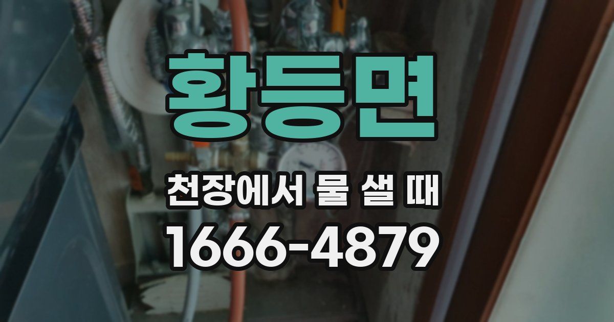 황등면 천장에서 물 샐 때