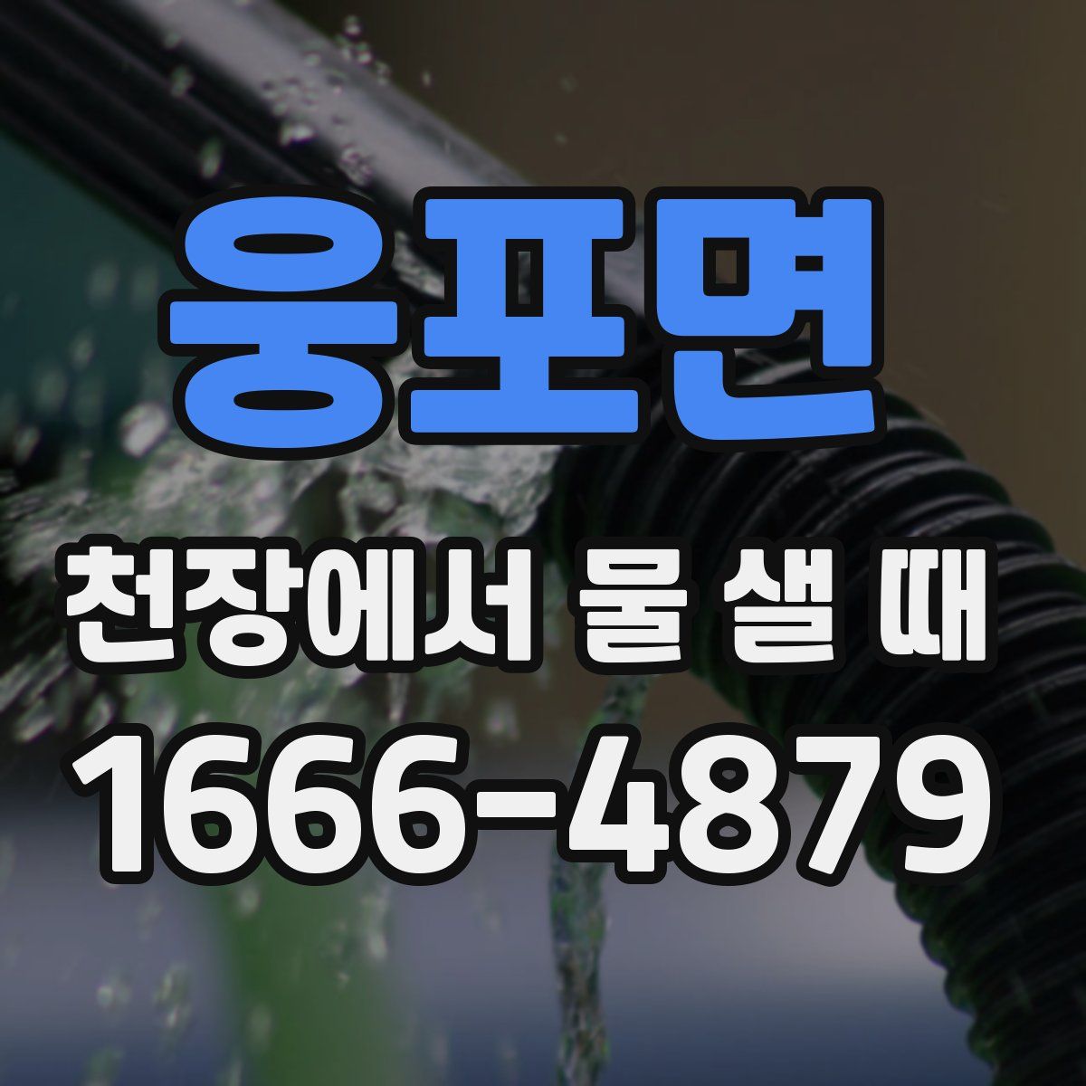 웅포면 천장에서 물 샐 때