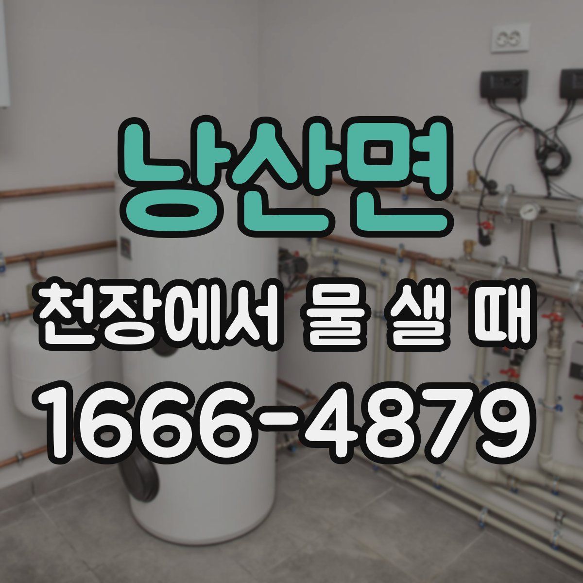 낭산면 천장에서 물 샐 때