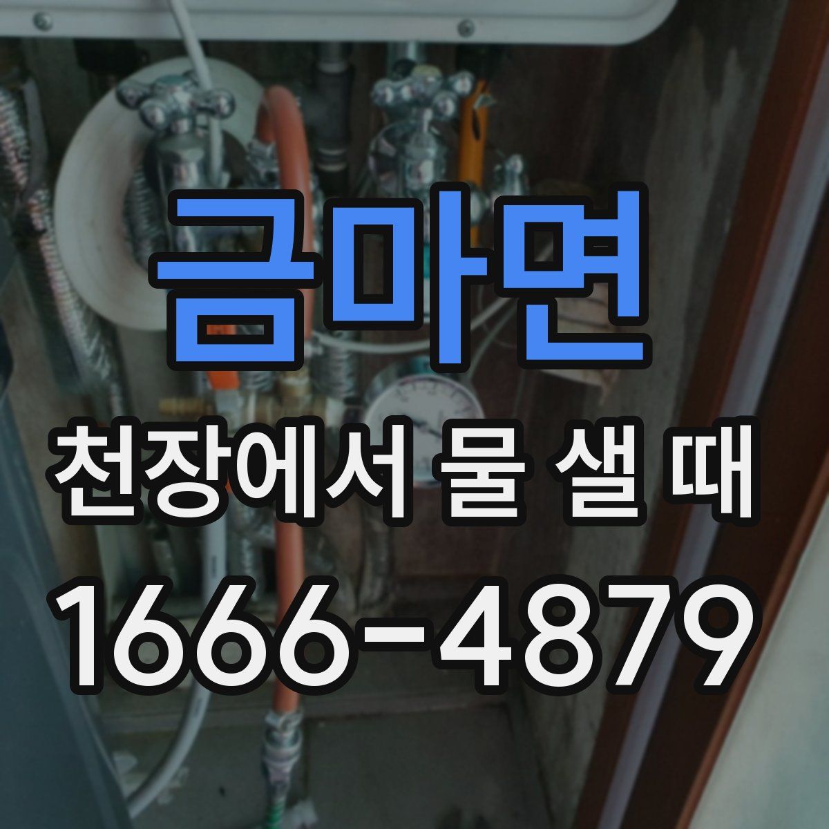금마면 천장에서 물 샐 때