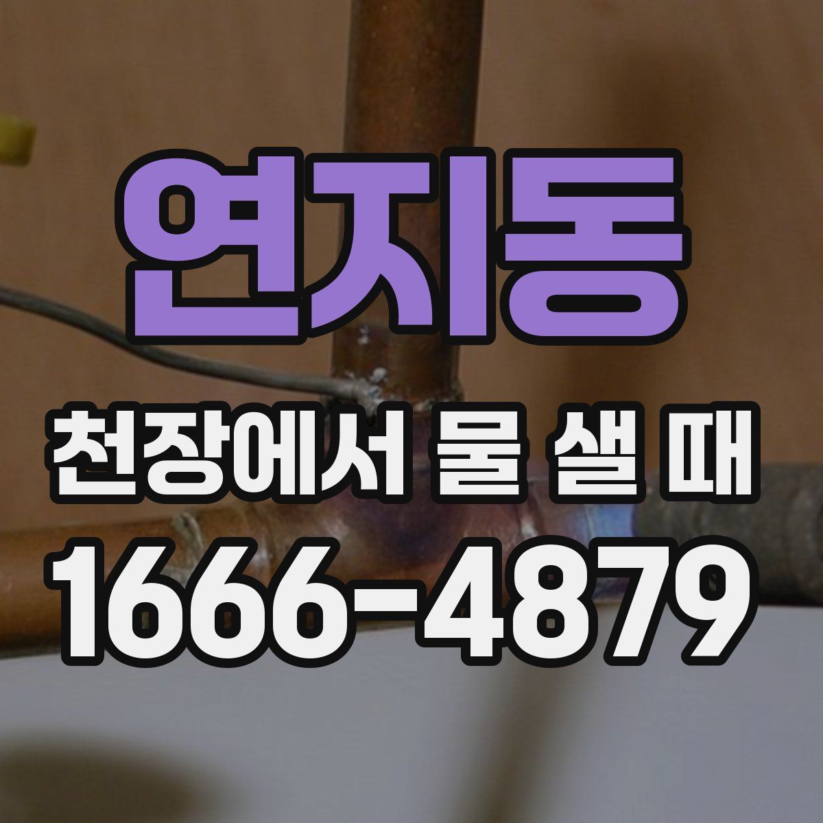 연지동 천장에서 물 샐 때