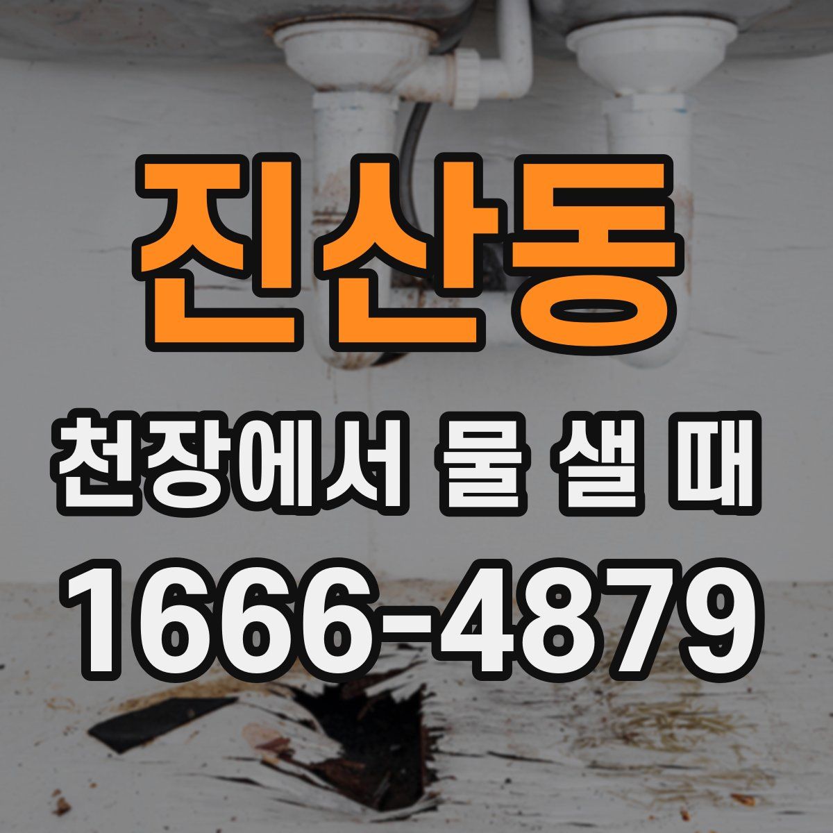 진산동 천장에서 물 샐 때