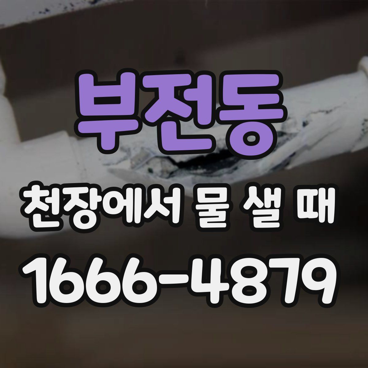 부전동 천장에서 물 샐 때