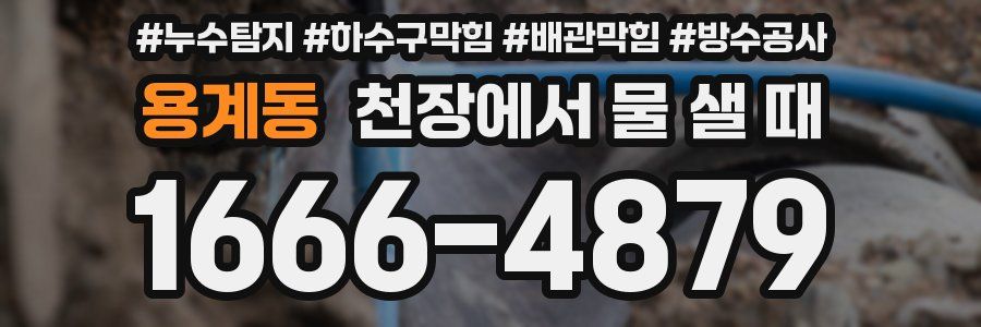 용계동 천장에서 물 샐 때