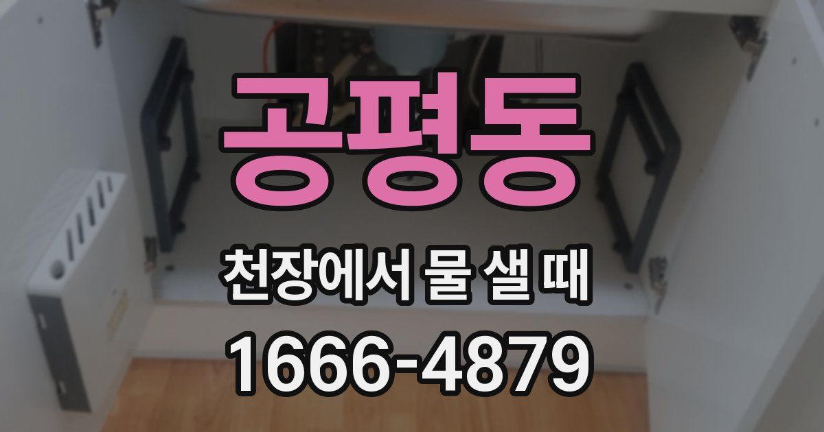 공평동 천장에서 물 샐 때
