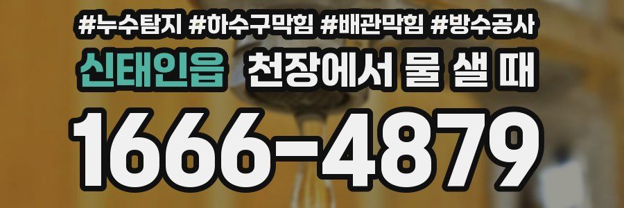 신태인읍 천장에서 물 샐 때