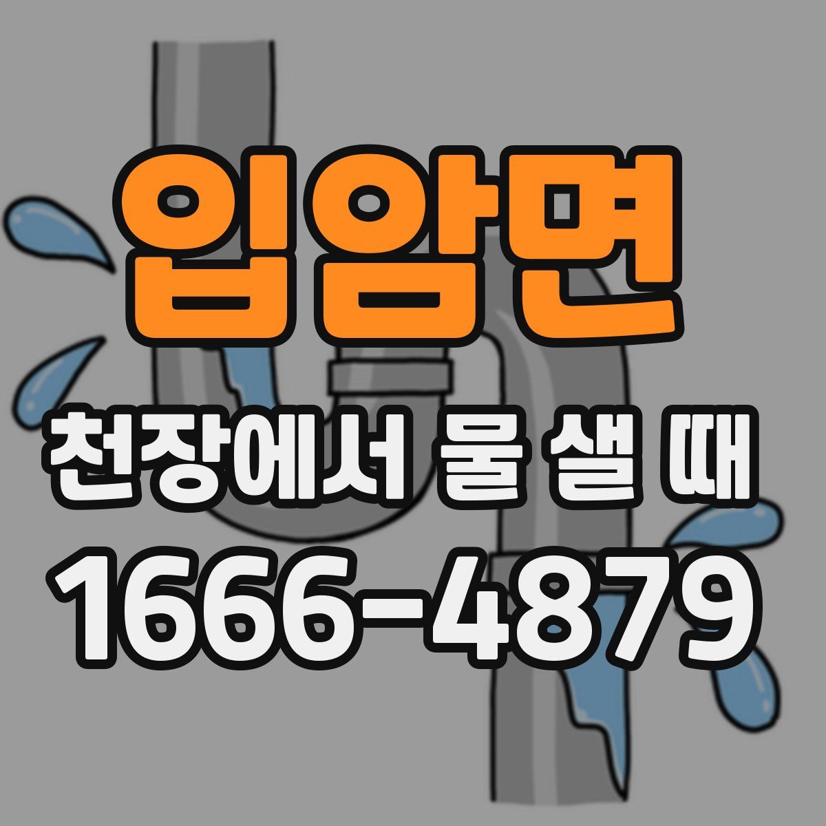 입암면 천장에서 물 샐 때