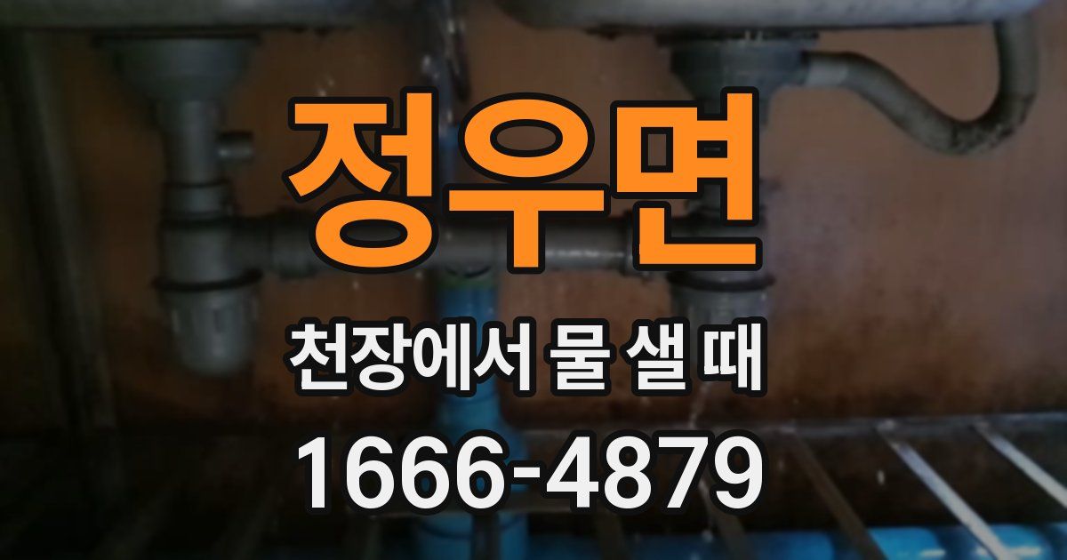 정우면 천장에서 물 샐 때