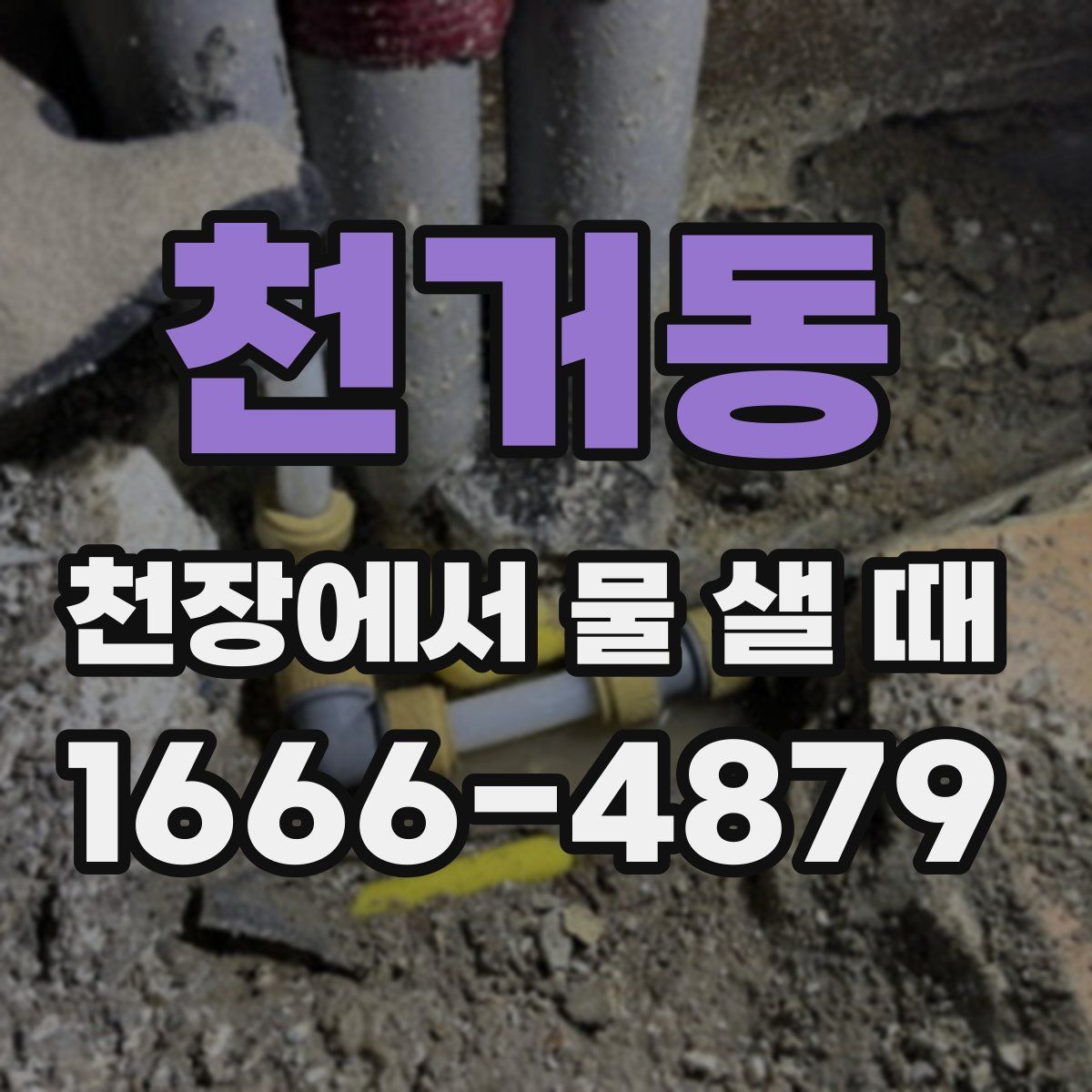 천거동 천장에서 물 샐 때