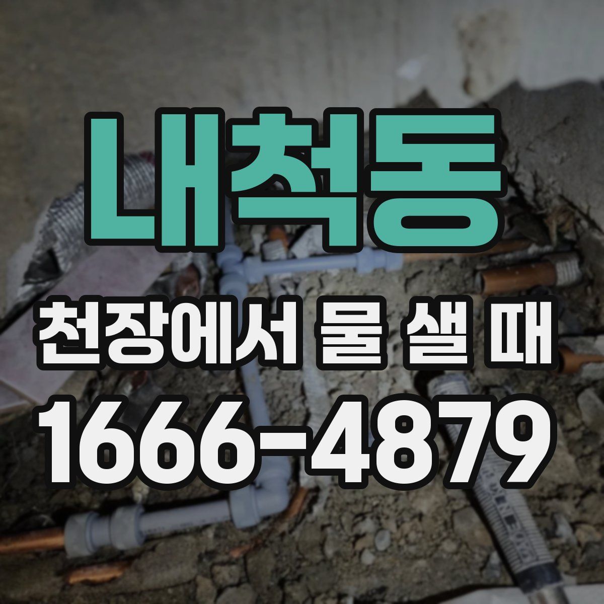 내척동 천장에서 물 샐 때