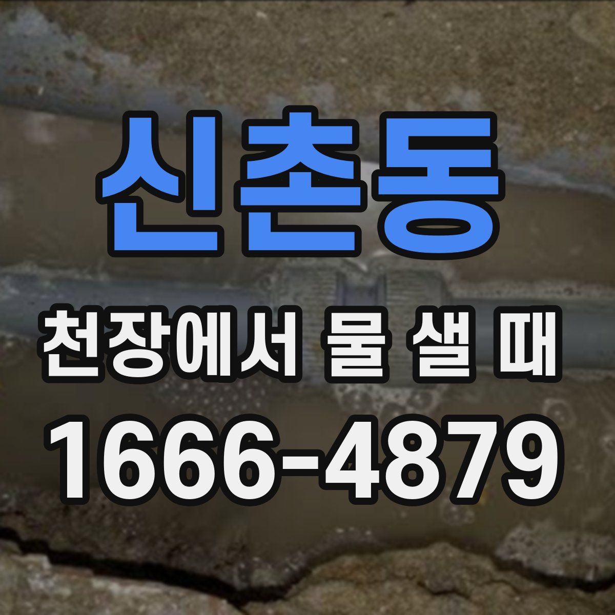 신촌동 천장에서 물 샐 때