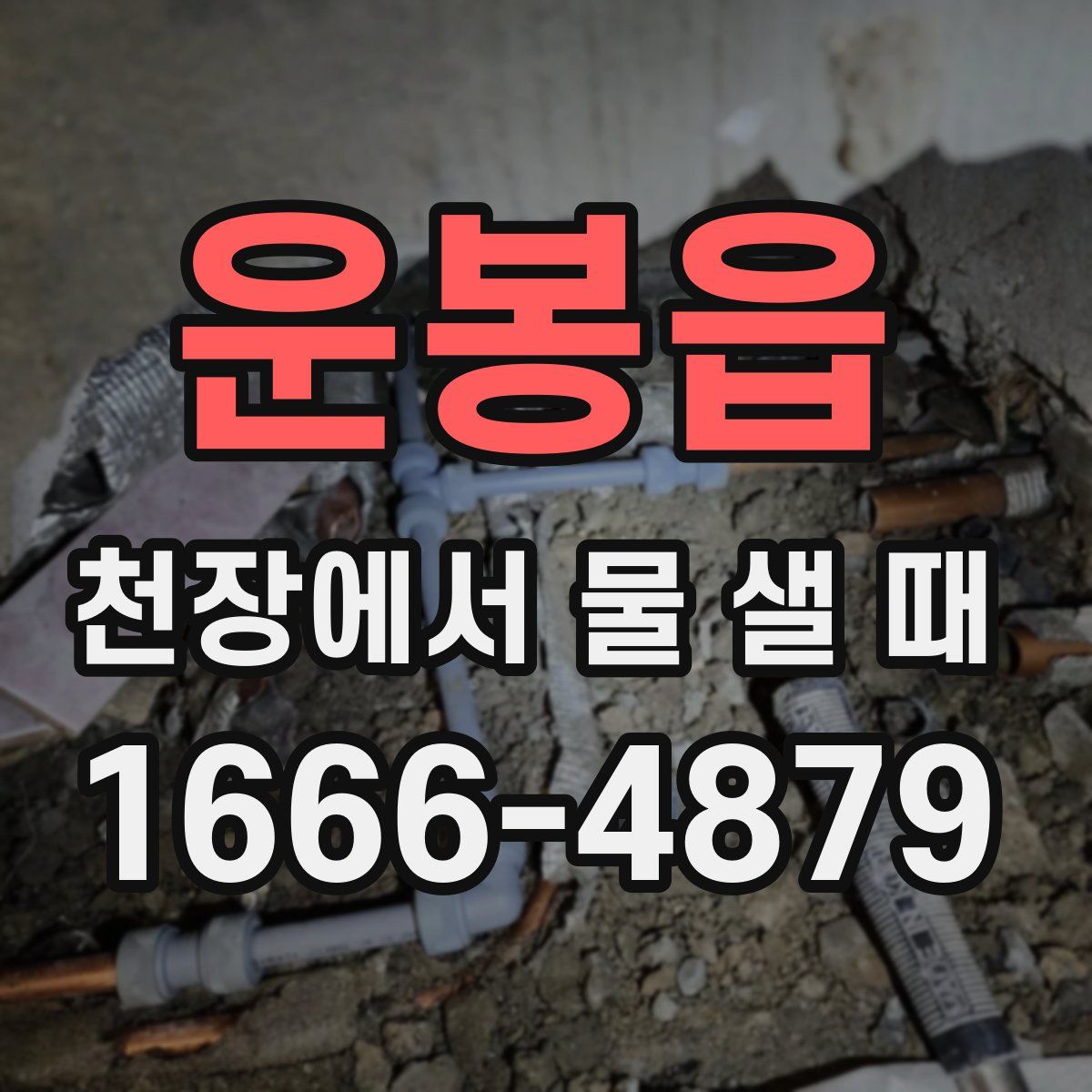 운봉읍 천장에서 물 샐 때