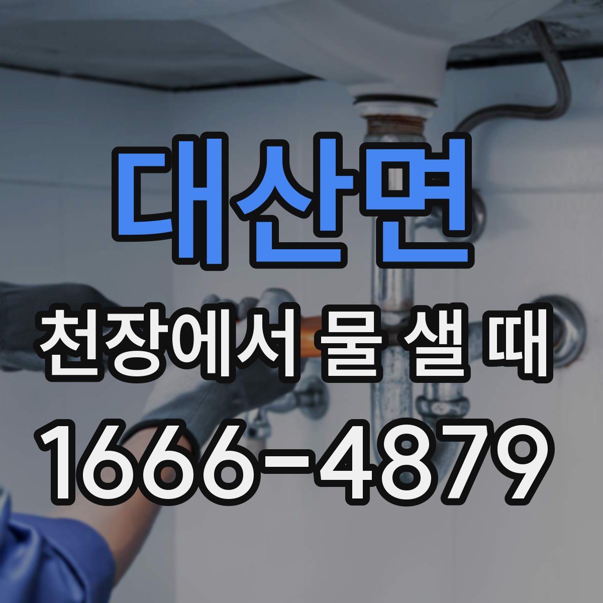 대산면 천장에서 물 샐 때