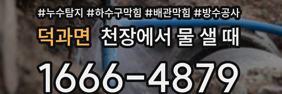 덕과면 천장에서 물 샐 때