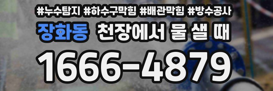 장화동 천장에서 물 샐 때