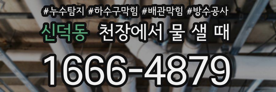 신덕동 천장에서 물 샐 때