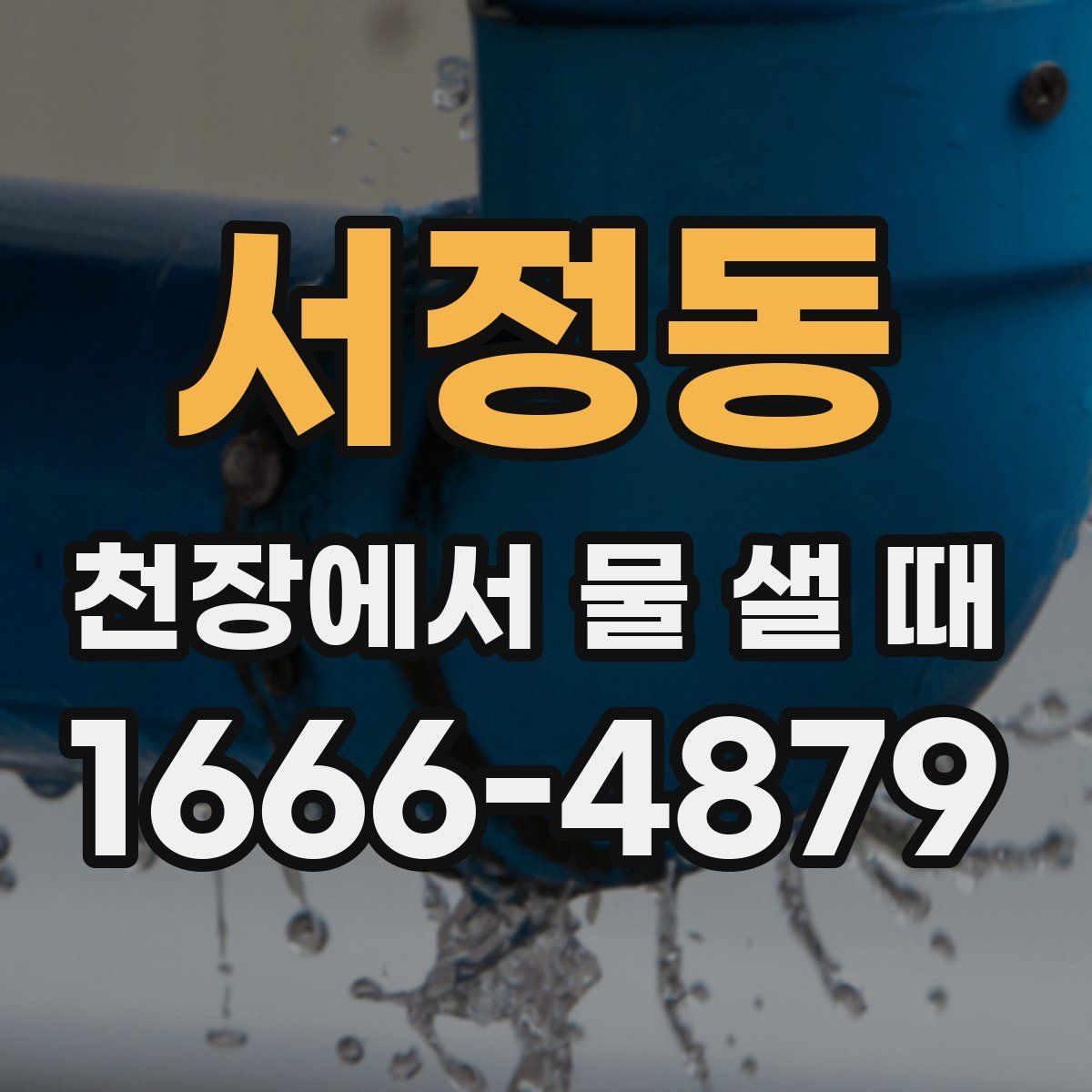 서정동 천장에서 물 샐 때