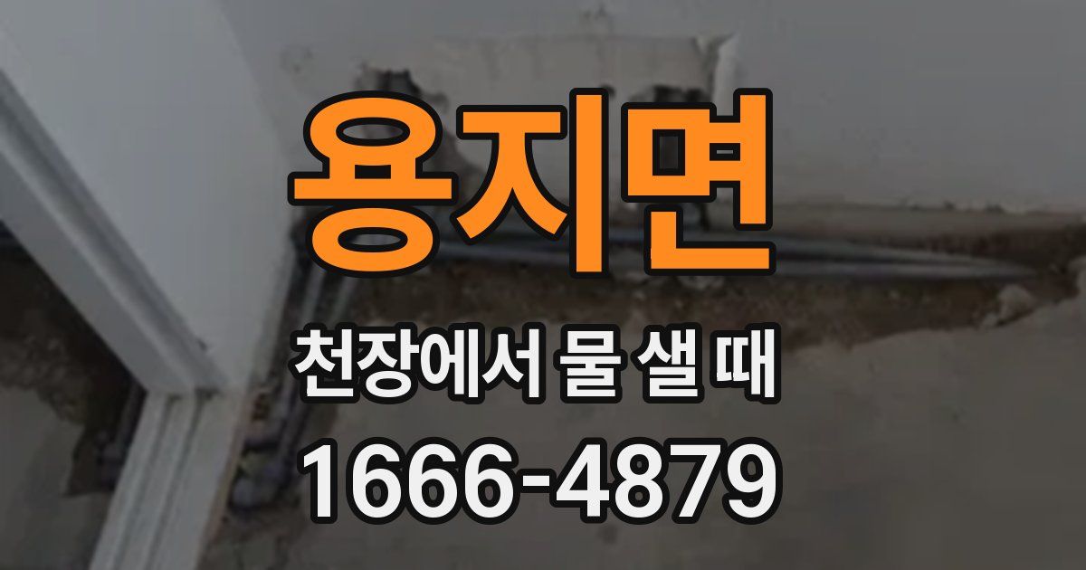 용지면 천장에서 물 샐 때