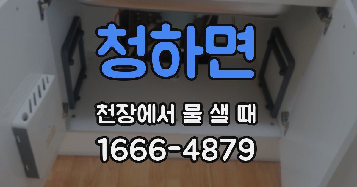 청하면 천장에서 물 샐 때